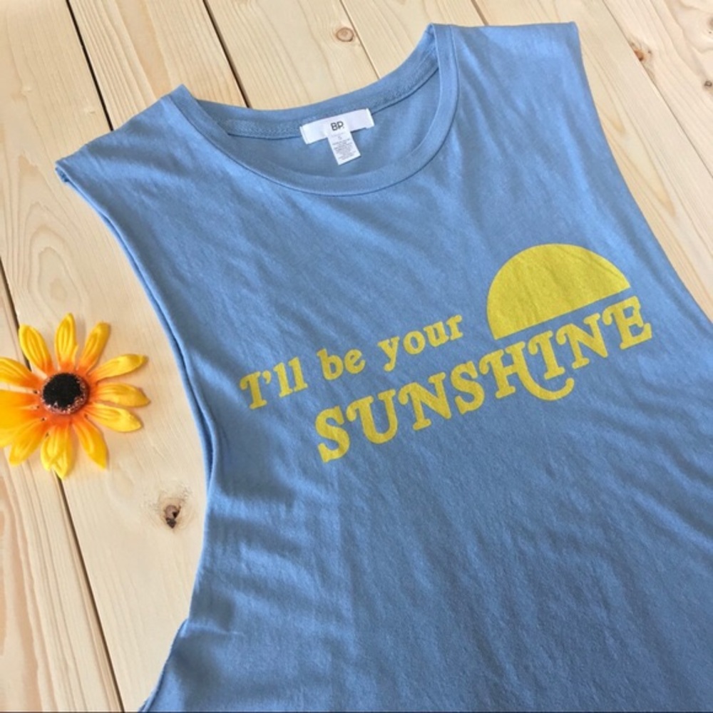 BP. I’ll be your sunshine graphic sleeveless top